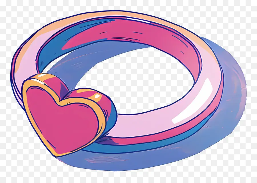 Anel De Casamento，Heartshaped Anel PNG