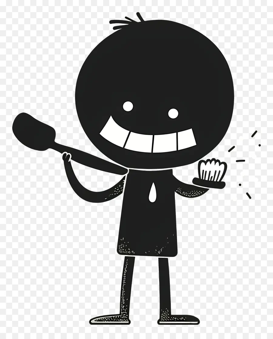 Escovando Os Dentes，Stickman PNG