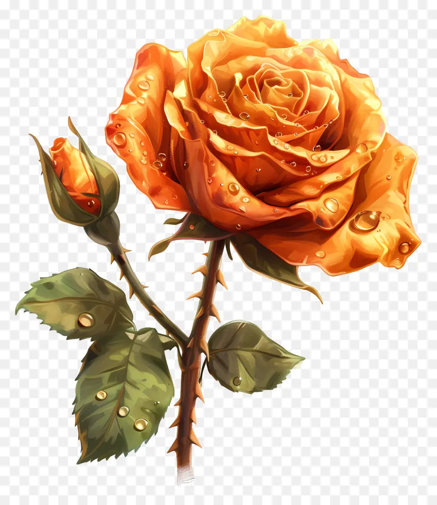 Rosa Laranja，Rosas Laranja PNG