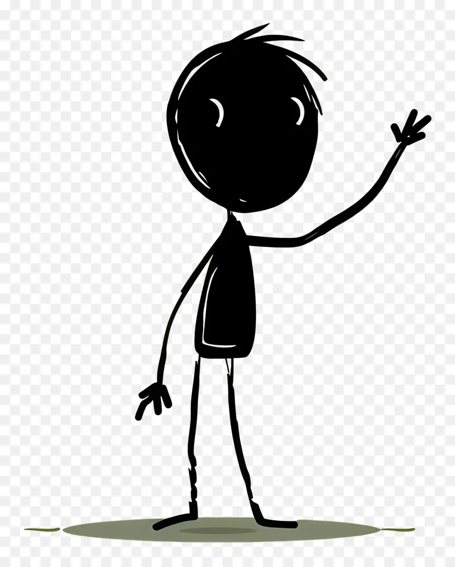 Stick Figura Acenando，Stick Figure PNG