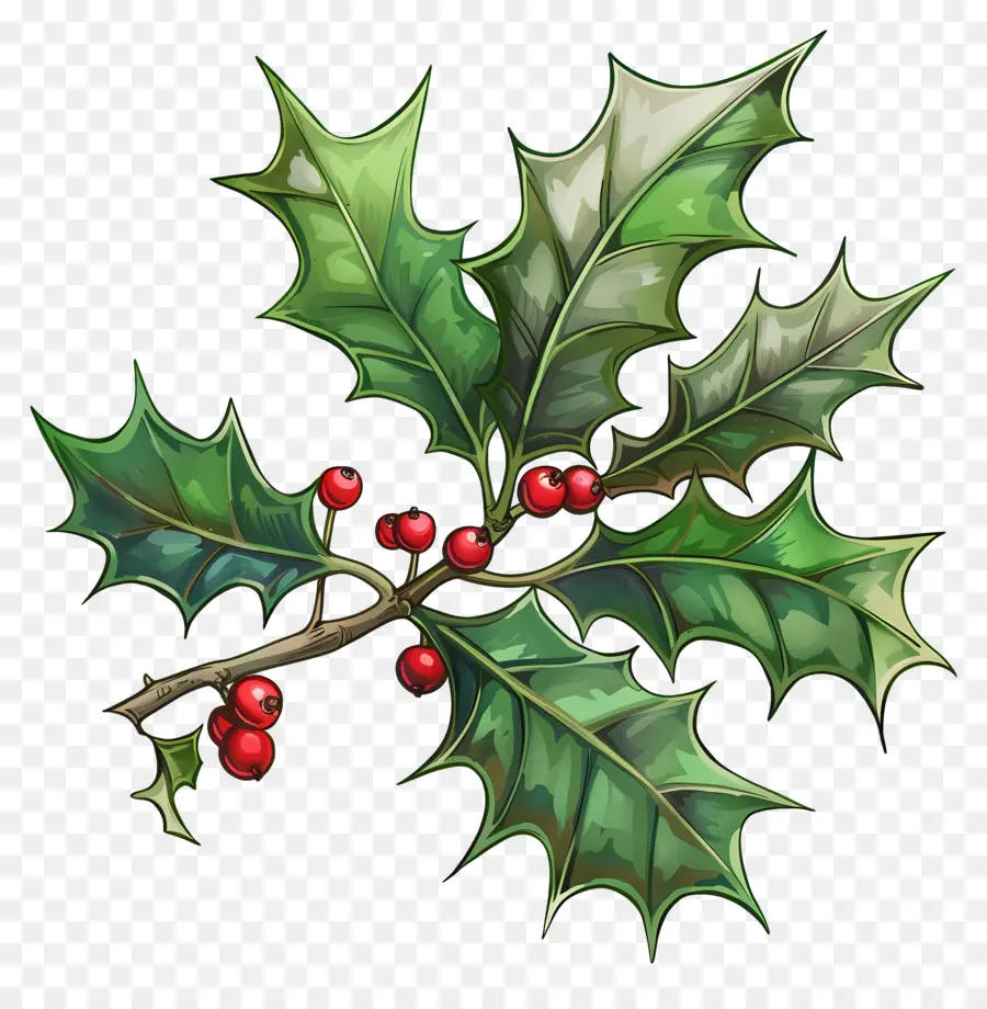 Planta De Holly De Natal，Planta De Azevinha PNG