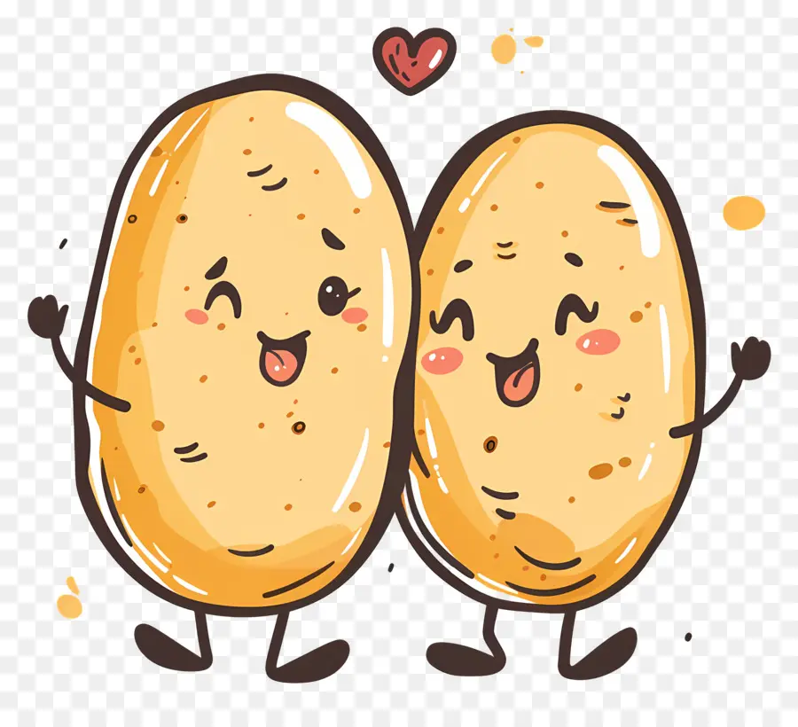 Cartoon Batatas，Bonito PNG