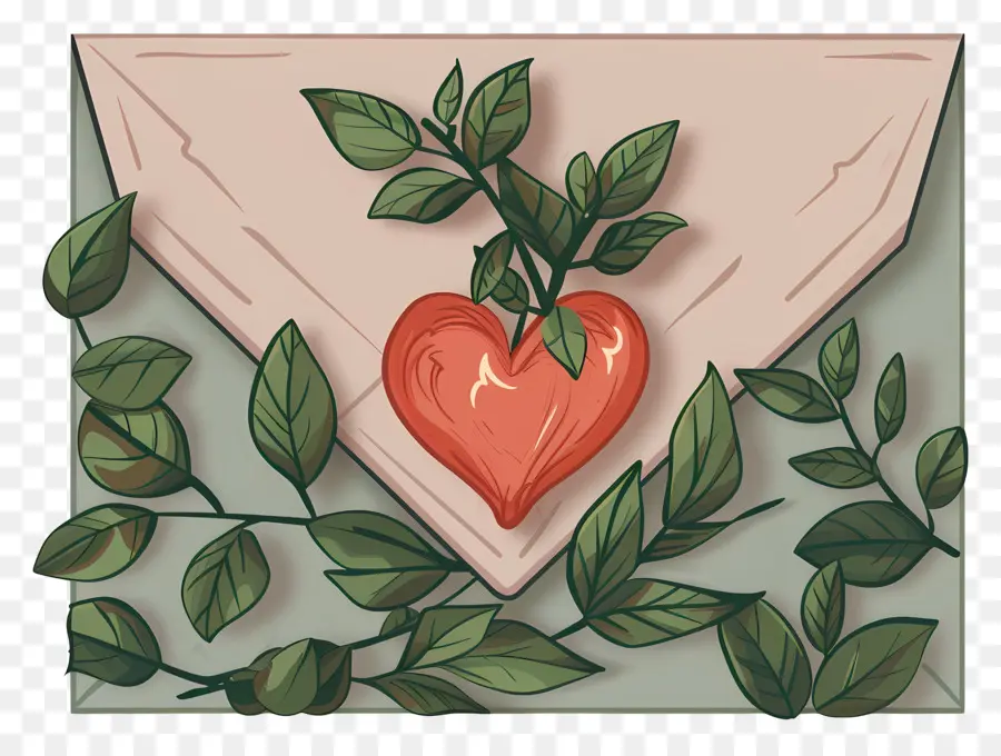 Envelope Romântico，Carta De Amor PNG