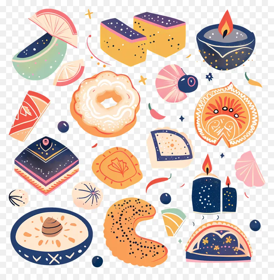 Doces De Diwali，Cookies PNG