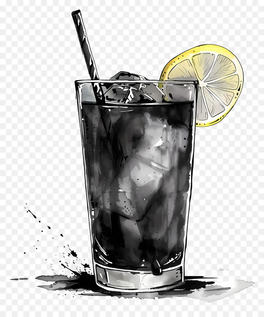 Limonada，Chá Gelado Preto PNG