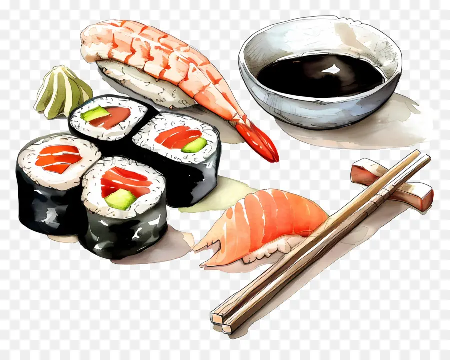 Sushi，Culinária Japonesa PNG