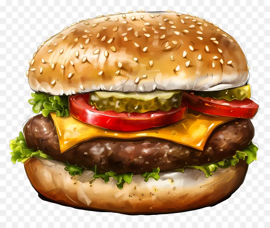 Hamburger，Cheeseburger PNG