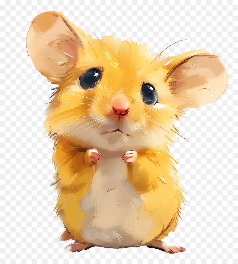 Rato Bonito，Amarelo Mouse PNG