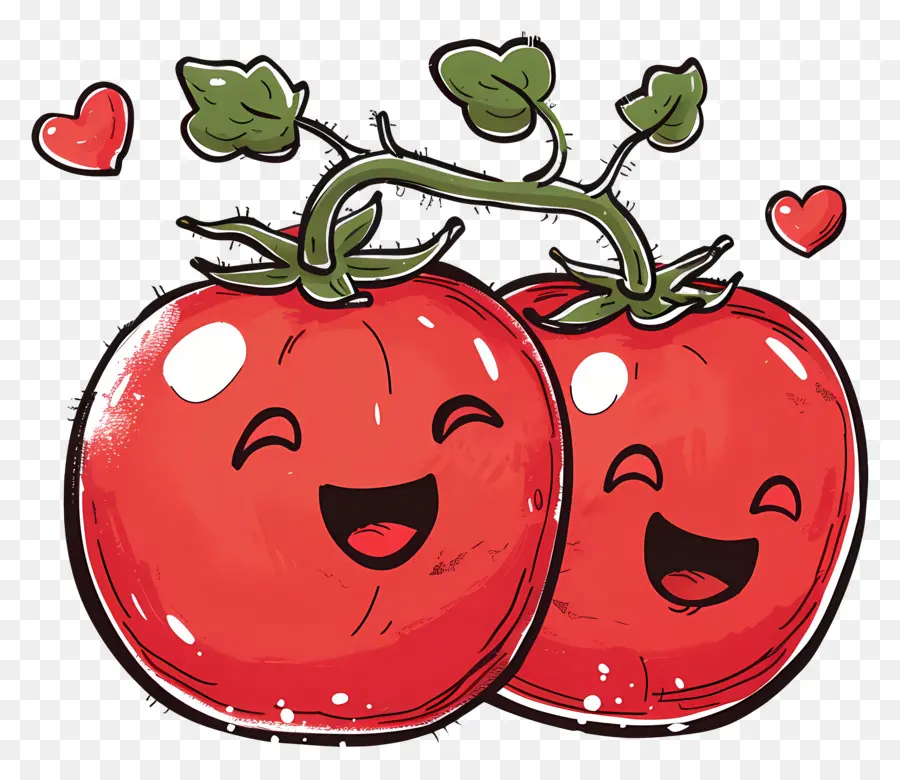 Cartoon Tomates，Tomates PNG