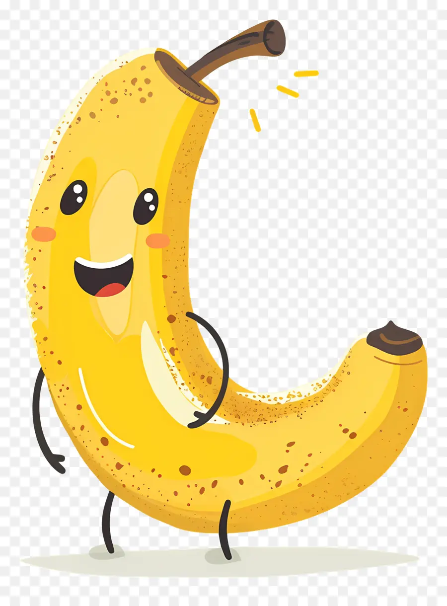 Banana Dos Desenhos Animados，Banana Sorridente PNG