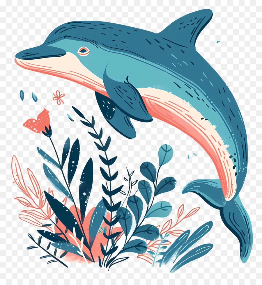 Cartoon Dolphin，Dolphin PNG