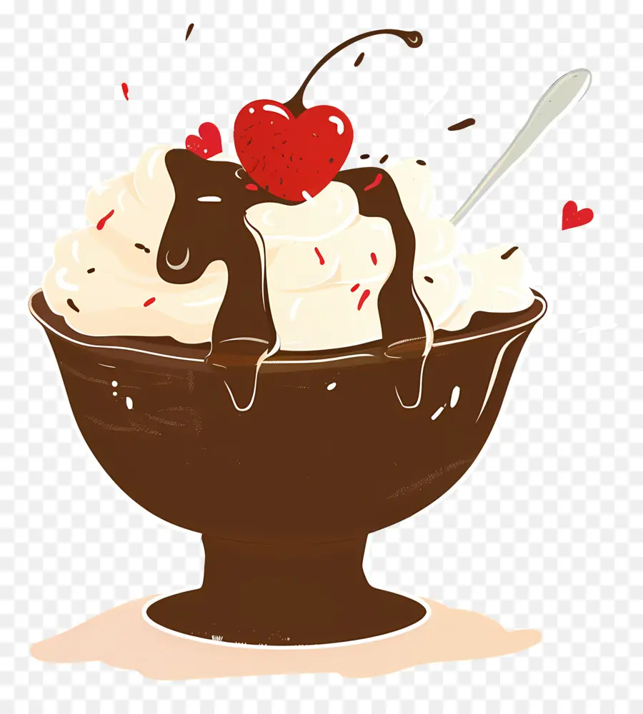 Pudim De Chocolate，Sundae De Chocolate PNG