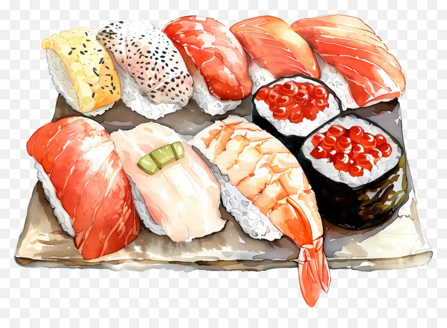 Sushi，Salmão PNG