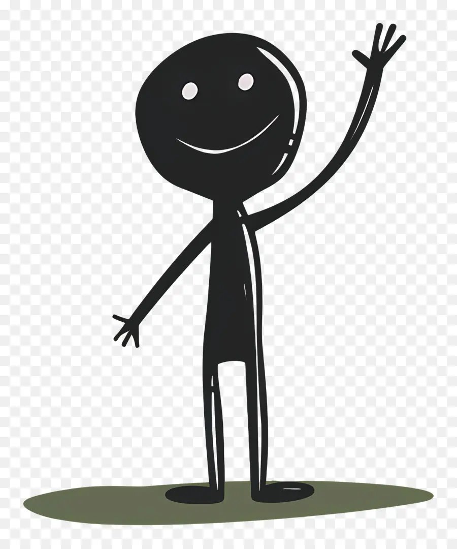 Stick Figura Acenando，Stick Figure PNG