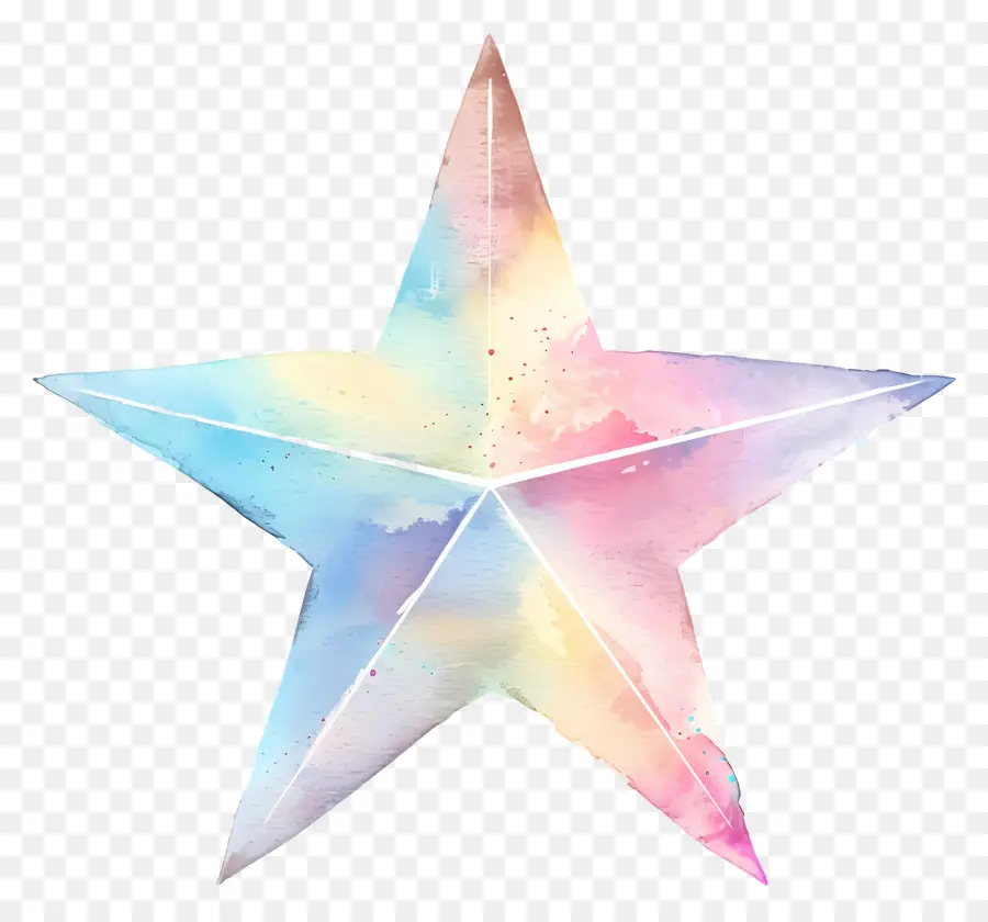 Aquarela Estrelas，Pintura Em Aquarela PNG