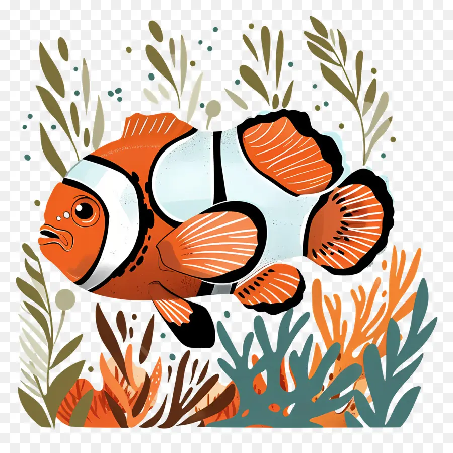 Peixe Palhaço，Clown Fish PNG