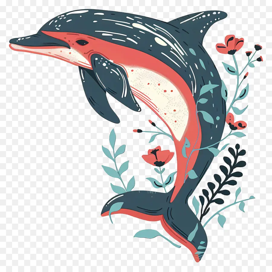 Cartoon Dolphin，Dolphin PNG