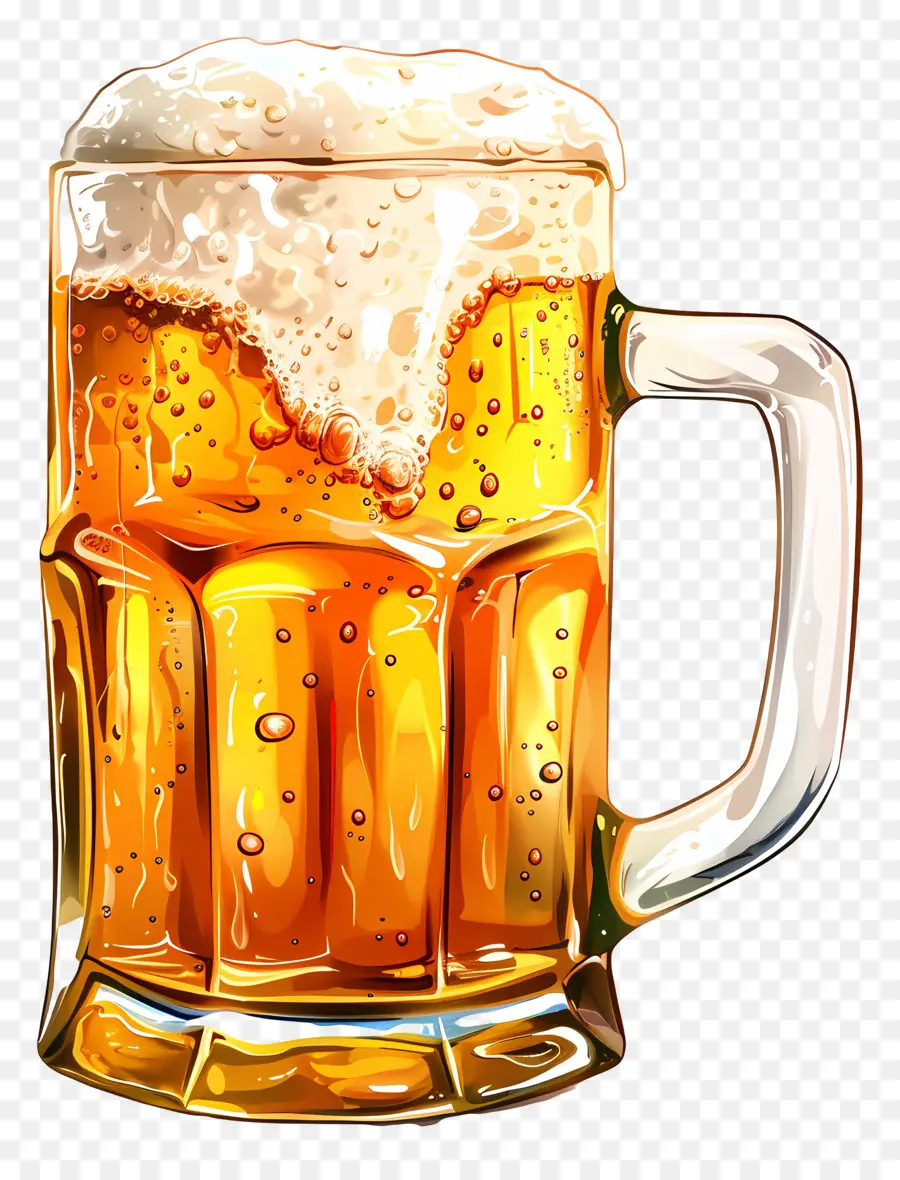 Cerveja，Caneca De Vidro PNG