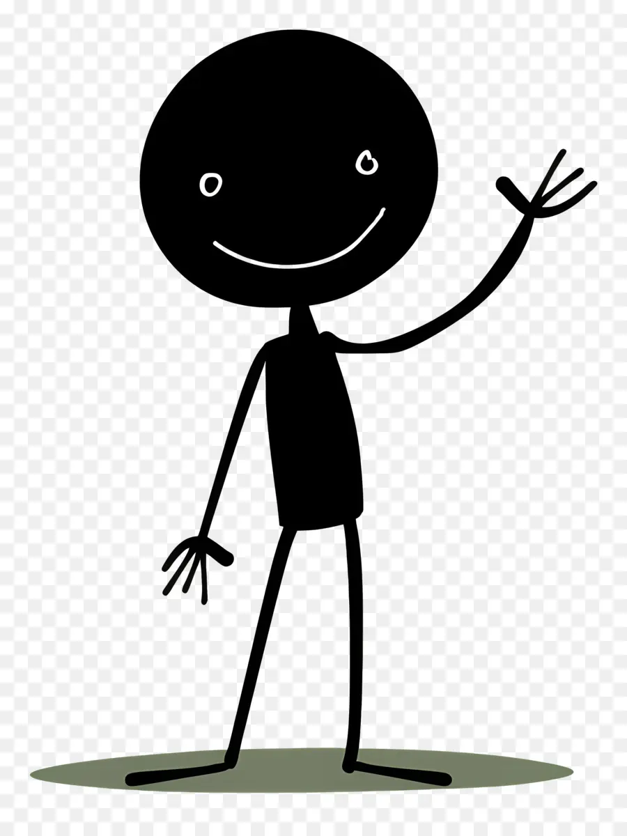 Stick Figura Acenando，Stick Figure PNG