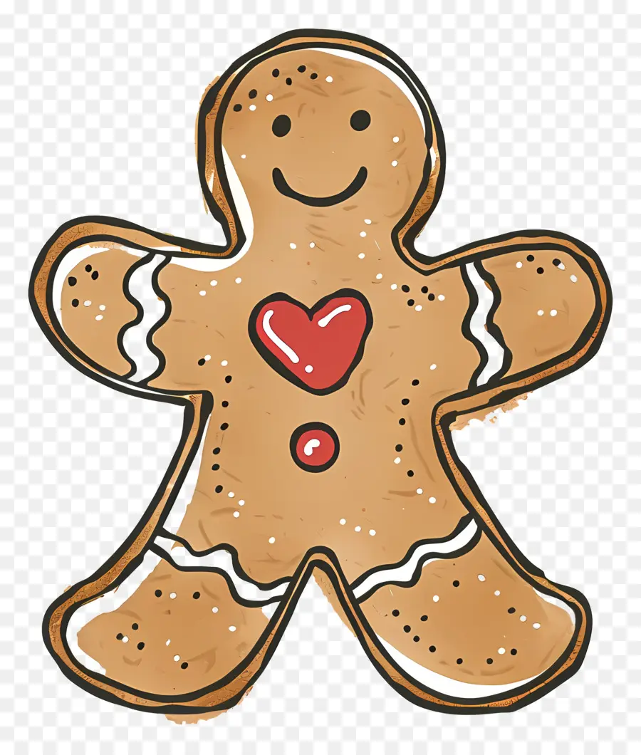 Natal Gingerbread，Homem De Gengibre PNG