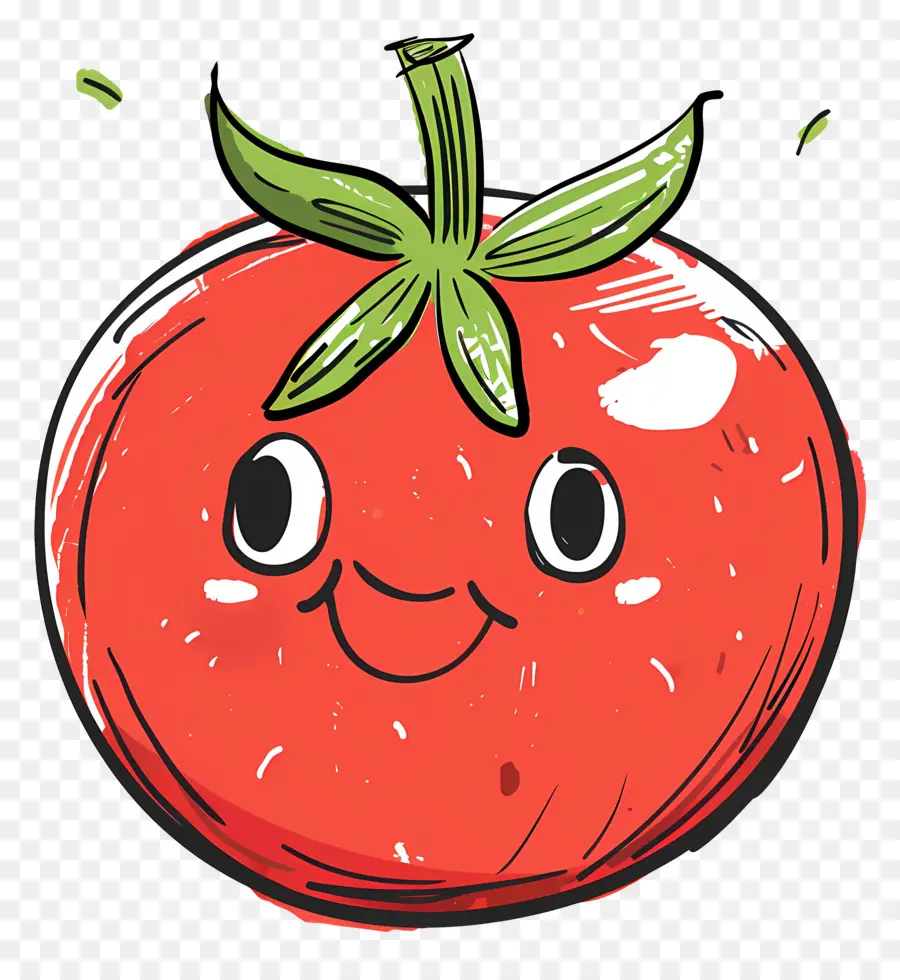 Cartoon De Tomate，Sorrindo De Tomate PNG