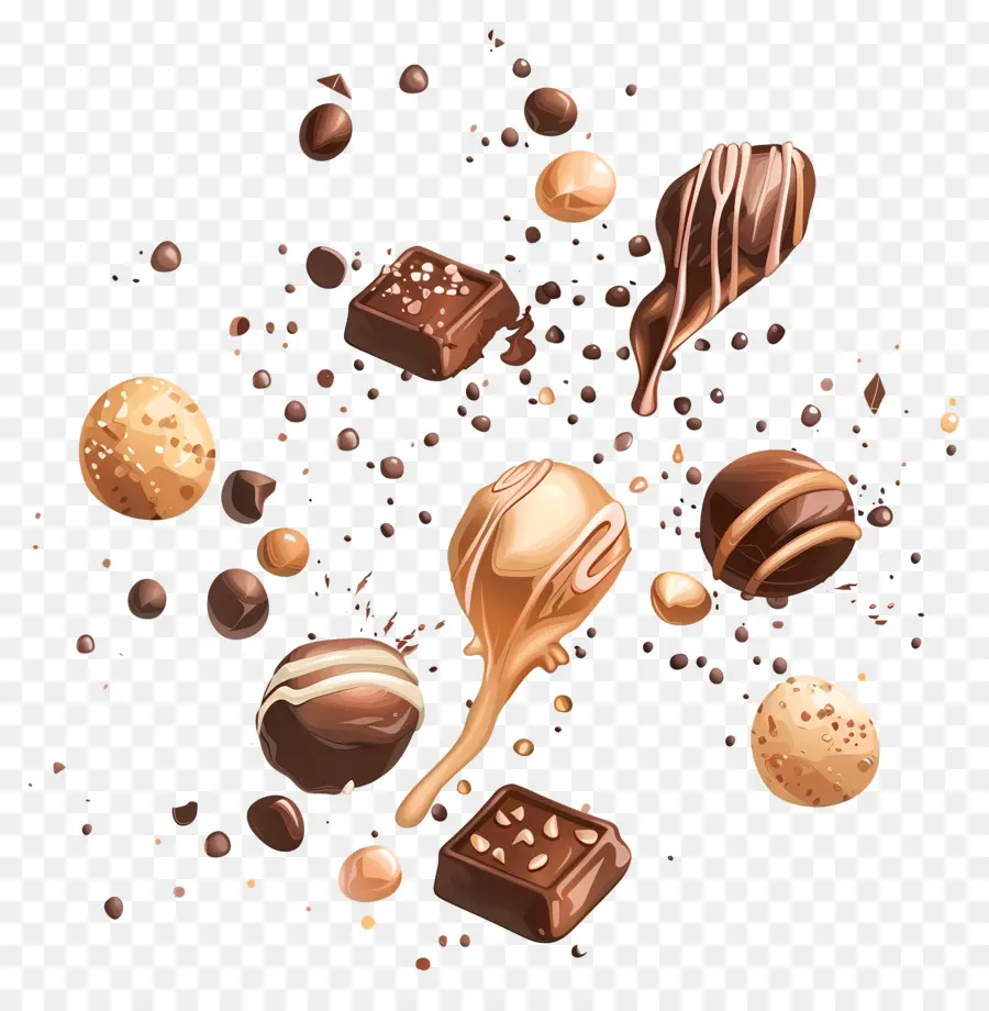 Bombons De Chocolate，Chocolate PNG