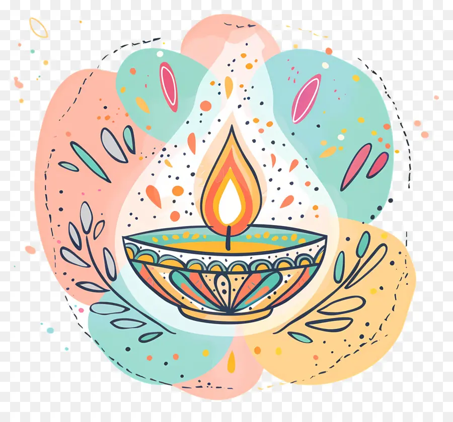 Diwali，Pintura Em Aquarela PNG