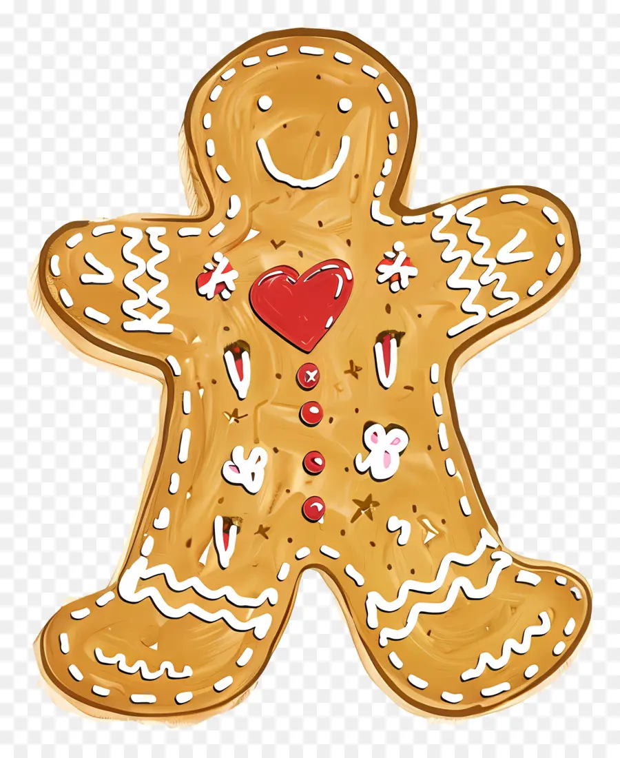 Natal Gingerbread，Homem De Gengibre PNG