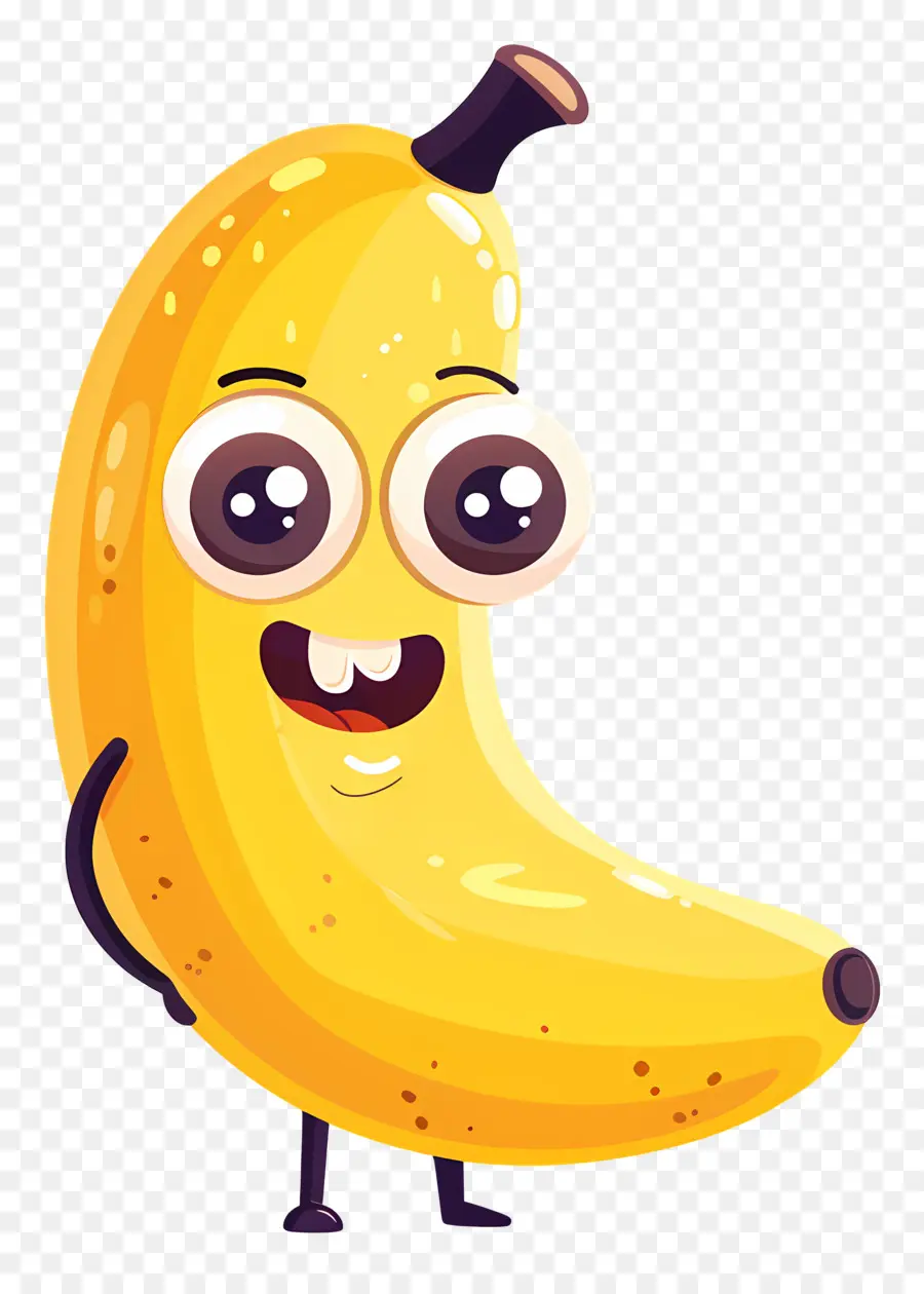 Banana Dos Desenhos Animados，Caráter Bonito Da Banana PNG