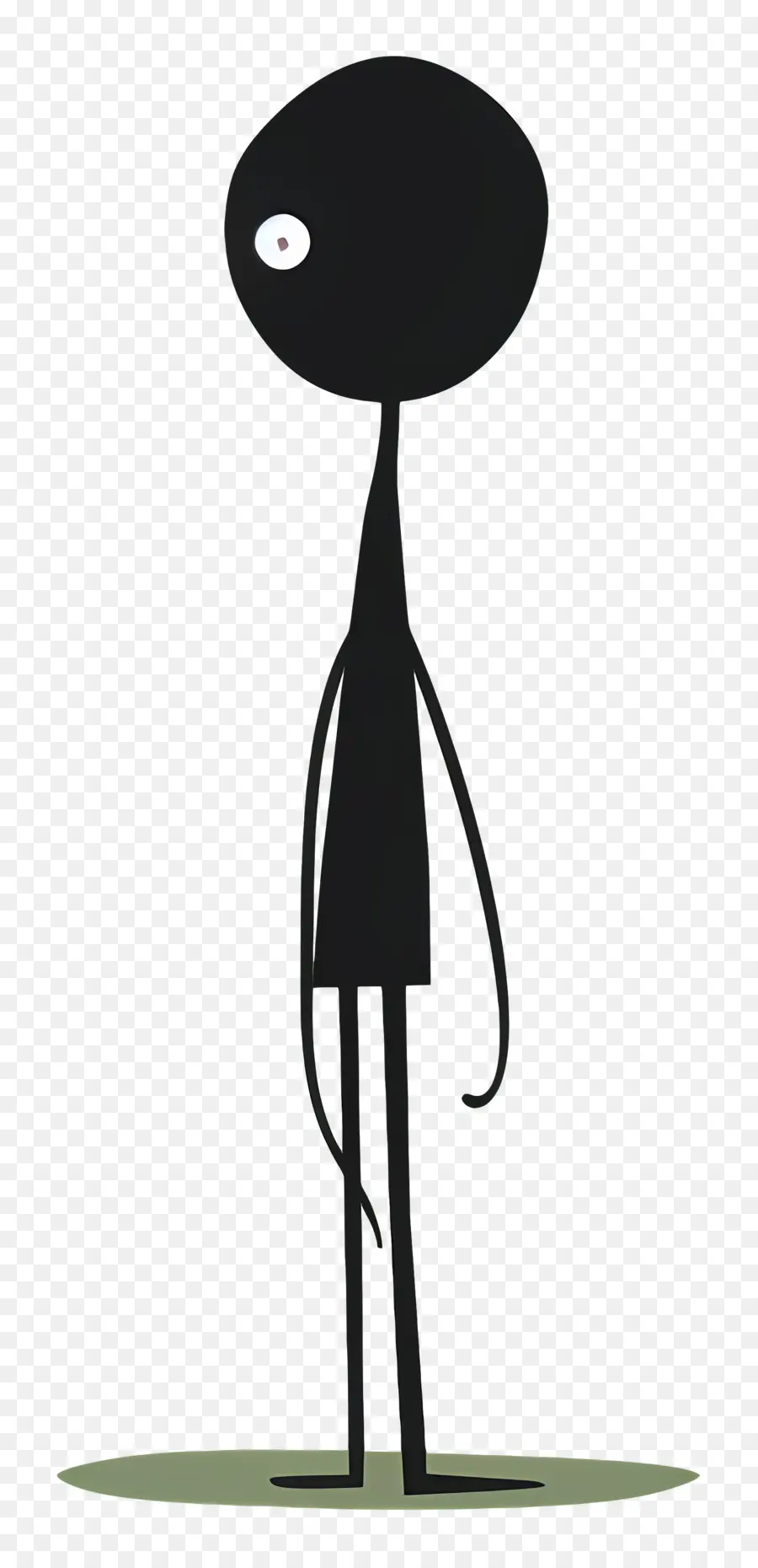 Stick Figure，Camisa Preta PNG