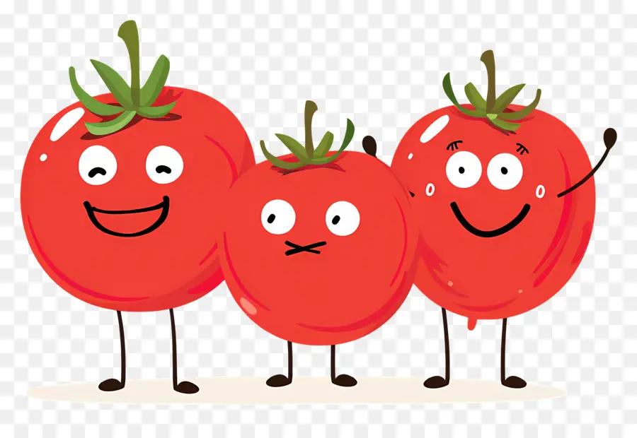 Cartoon Tomates，Tomate PNG