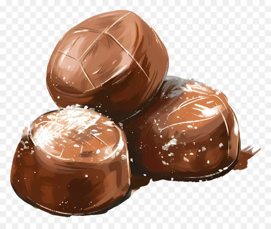 Doces De Chocolate，Trufas De Chocolate PNG