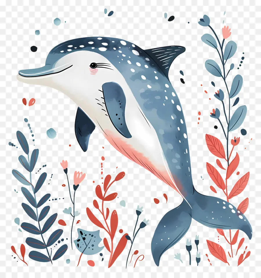 Cartoon Dolphin，Dolphin PNG