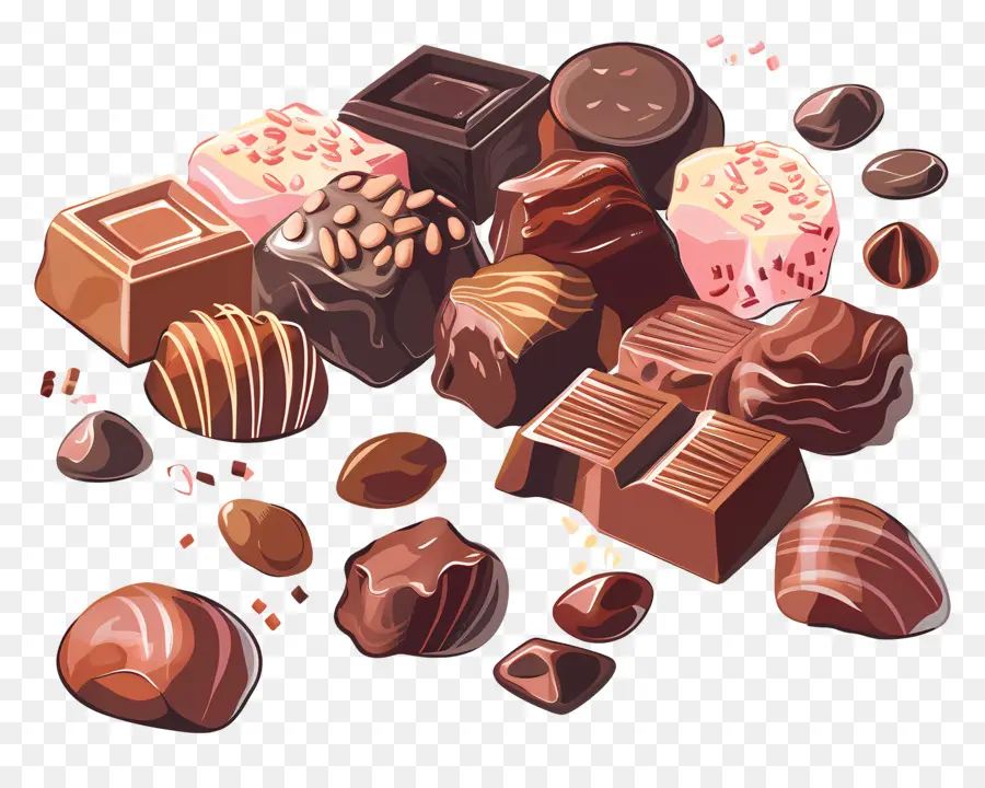 Bombons De Chocolate，Chocolate PNG