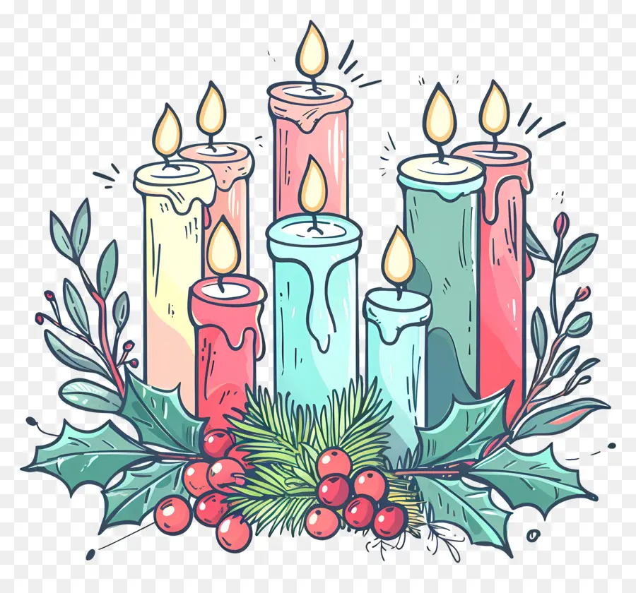 Velas De Natal，Velas PNG