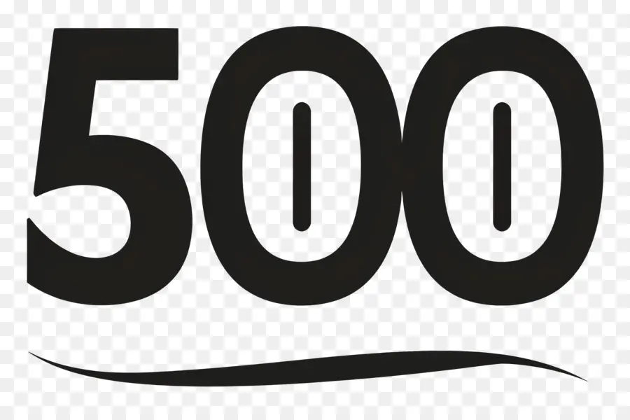 Número 500，Grande Número PNG