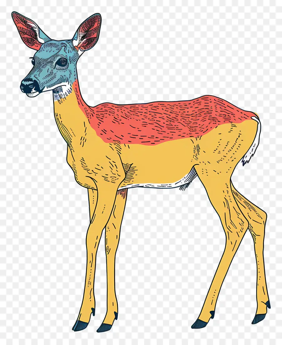 Cartoon Veado，Deer PNG