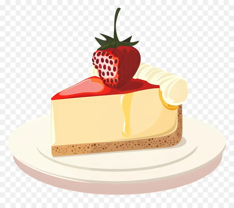 Cheesecake，Topping De Morango PNG