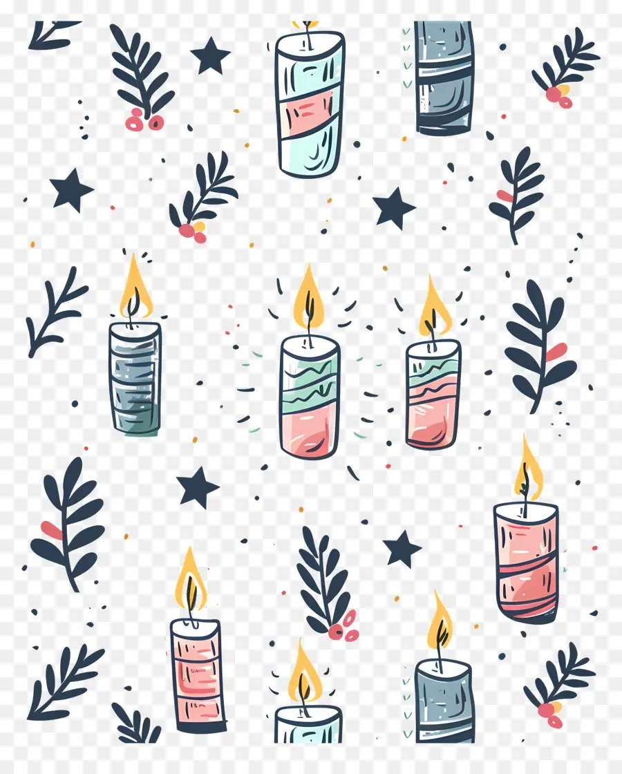 Velas De Natal，Velas PNG