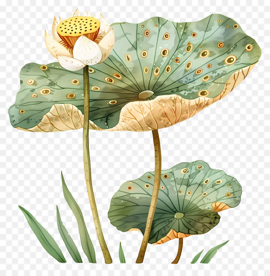 Flor De Lótus，Lírio D'água PNG