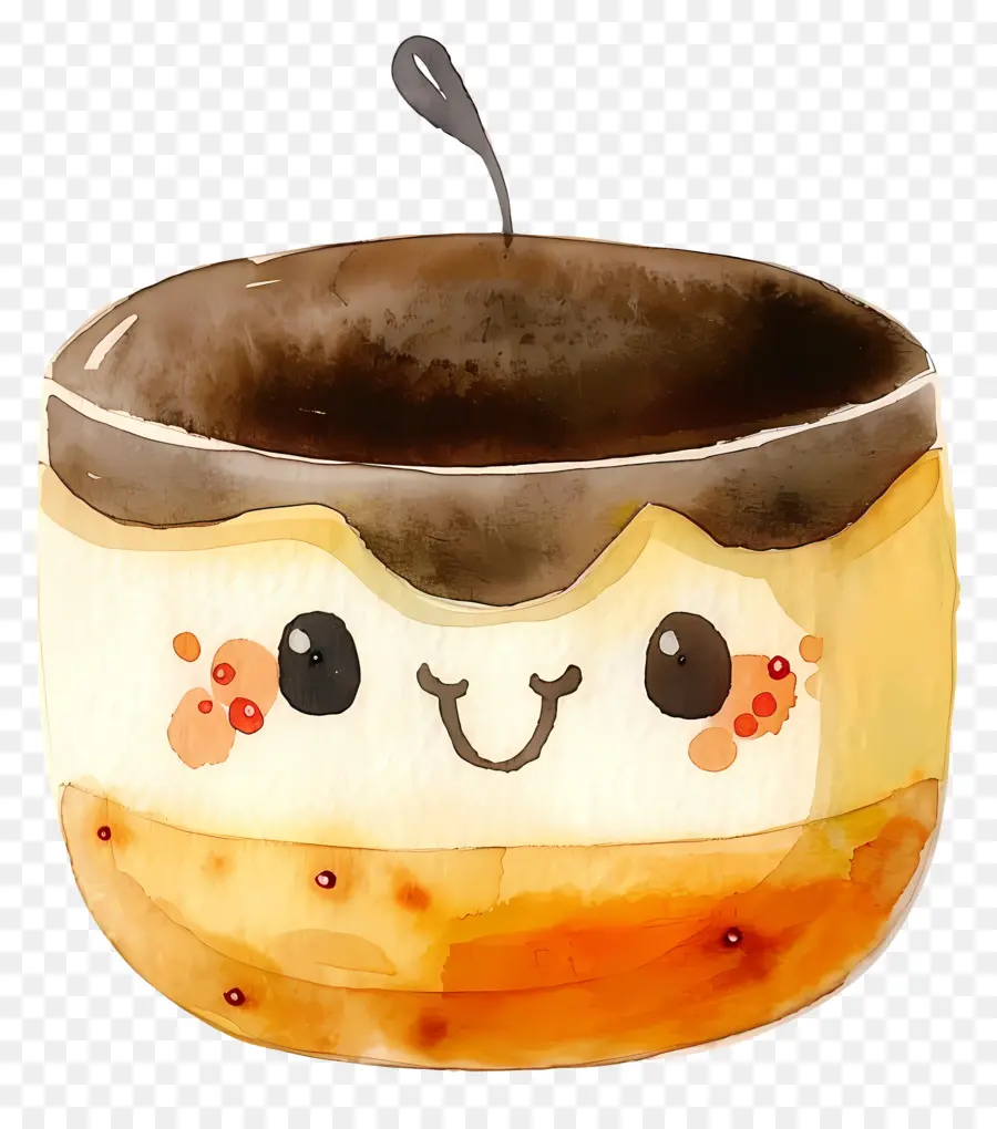 Pudim De Kawaii，Bolo De Chocolate PNG