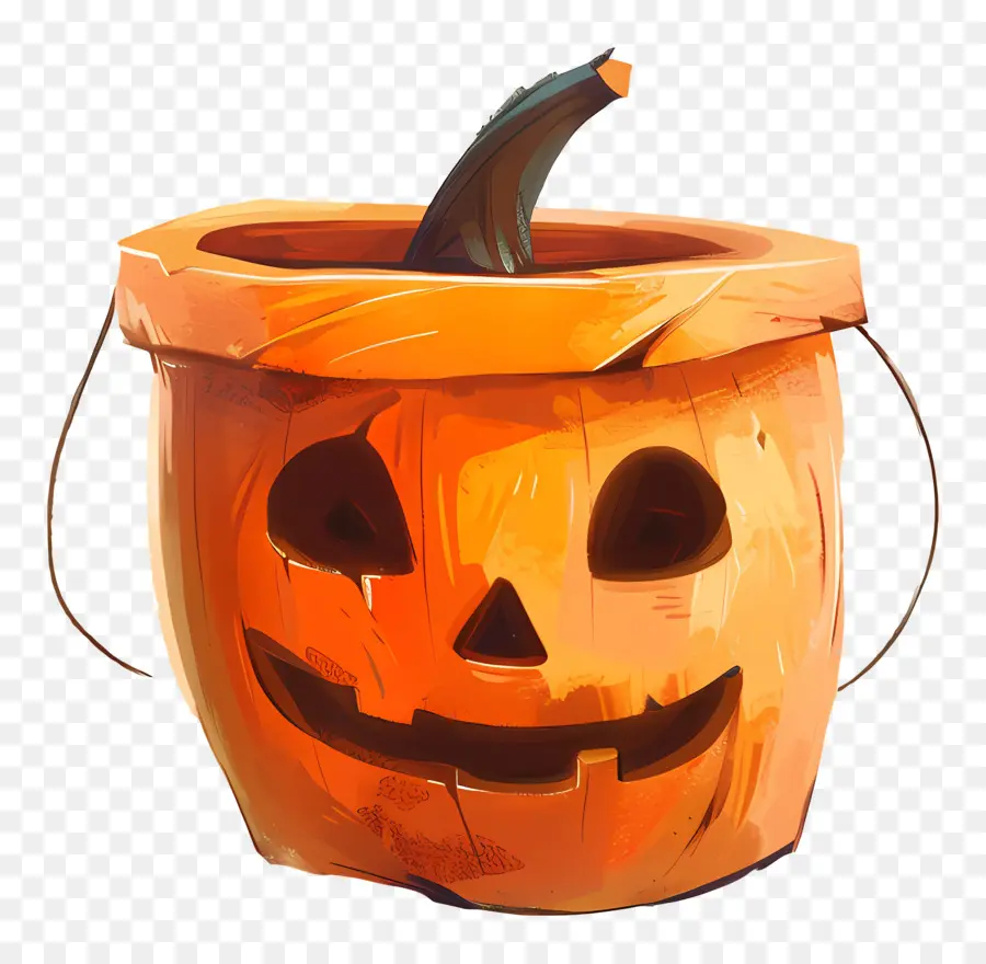 Balde De Halloween，Abóbora PNG