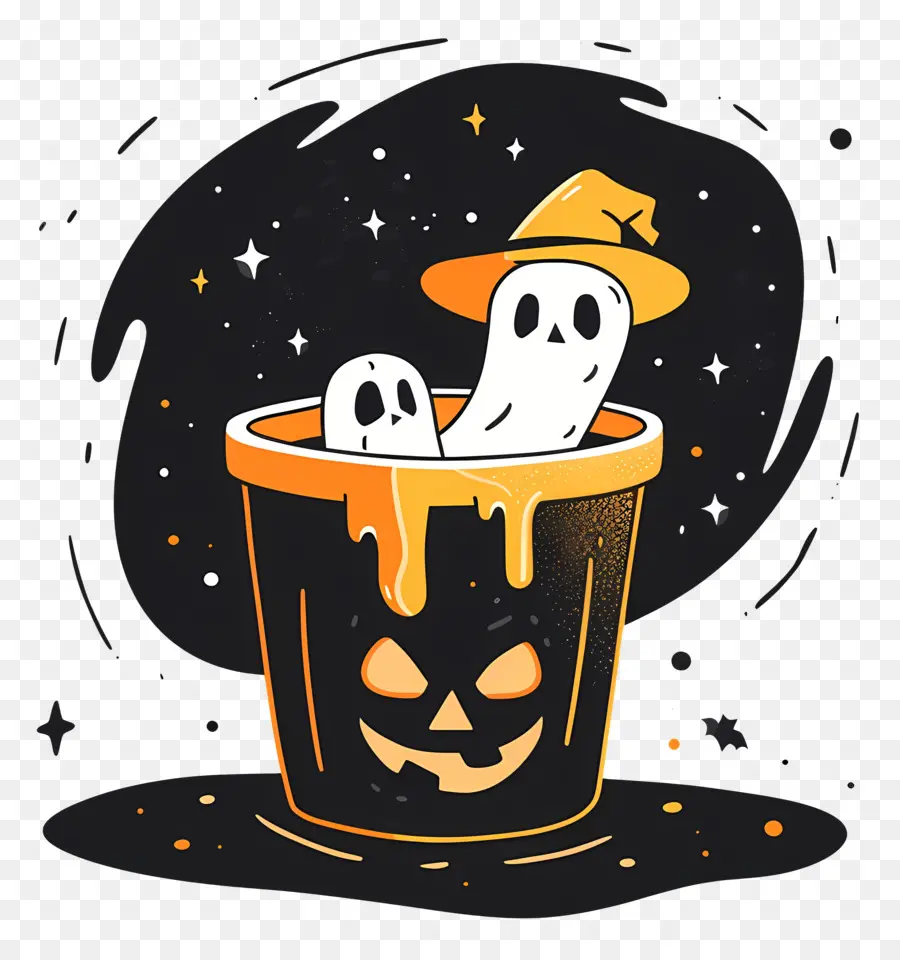 Balde De Halloween，Dia Das Bruxas PNG