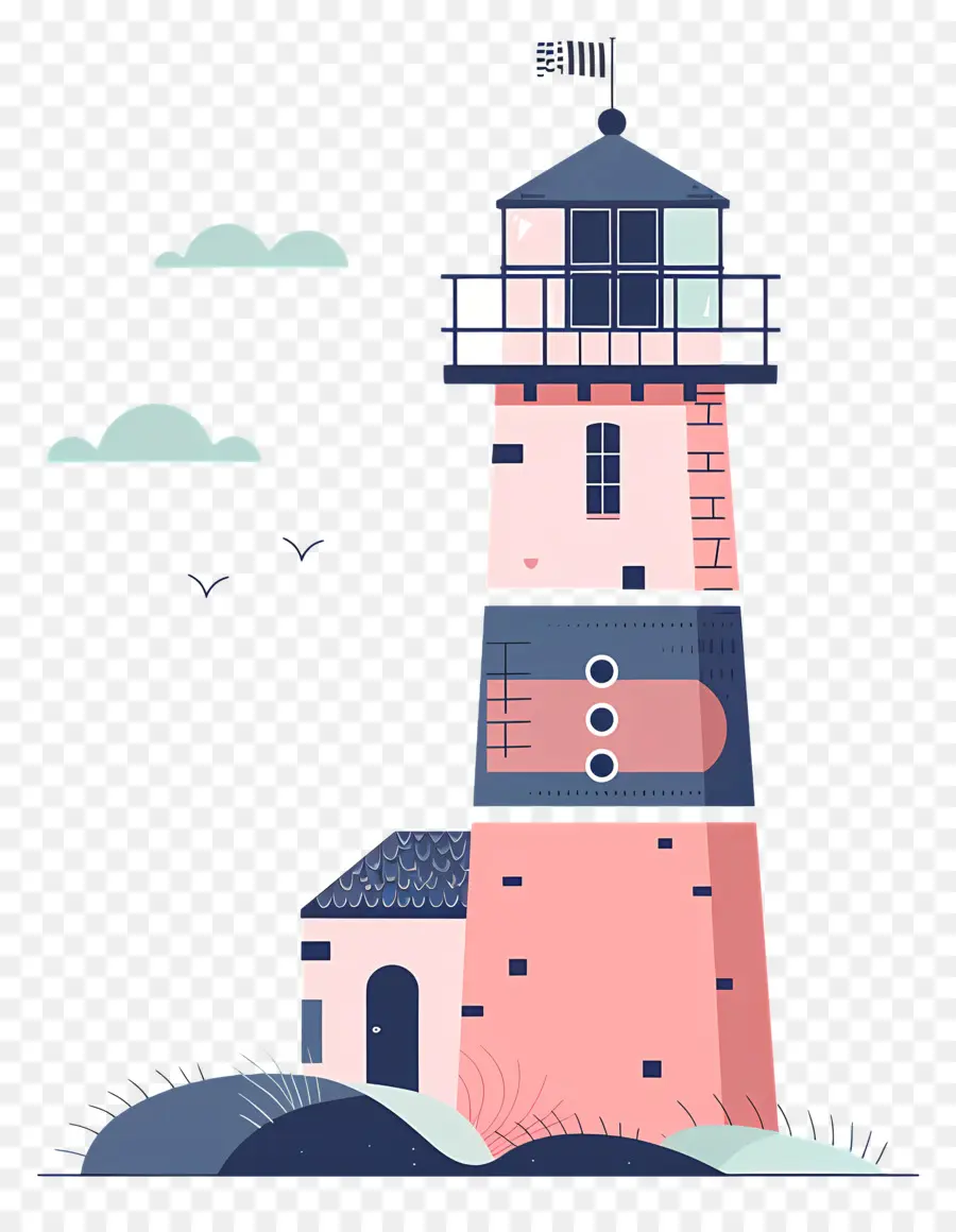 Lighthouse，Ilustração Dos Desenhos Animados PNG