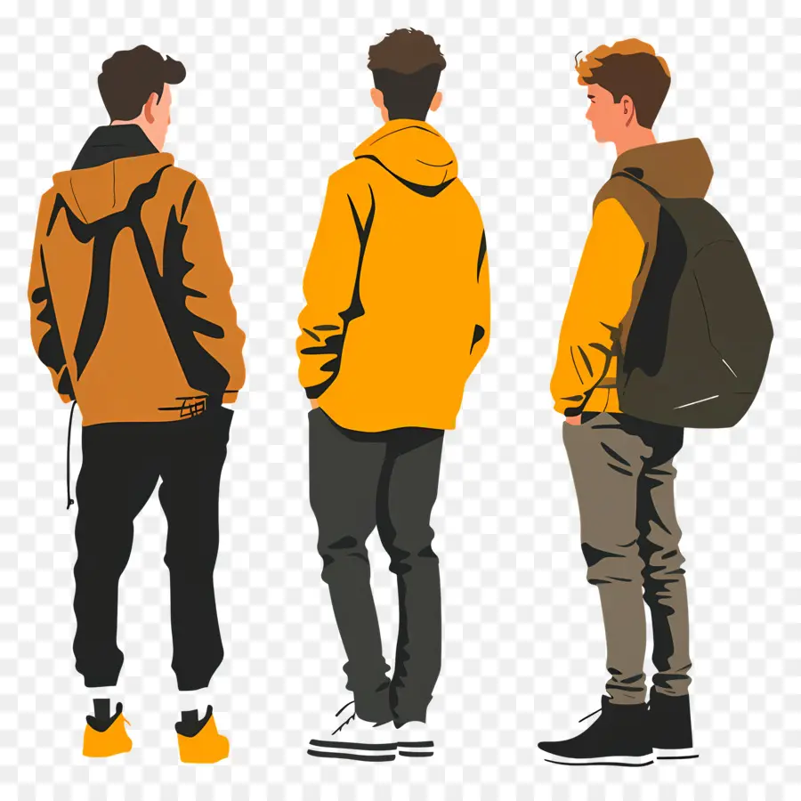 Dos Desenhos Animados De Meninos，Moda Masculina PNG