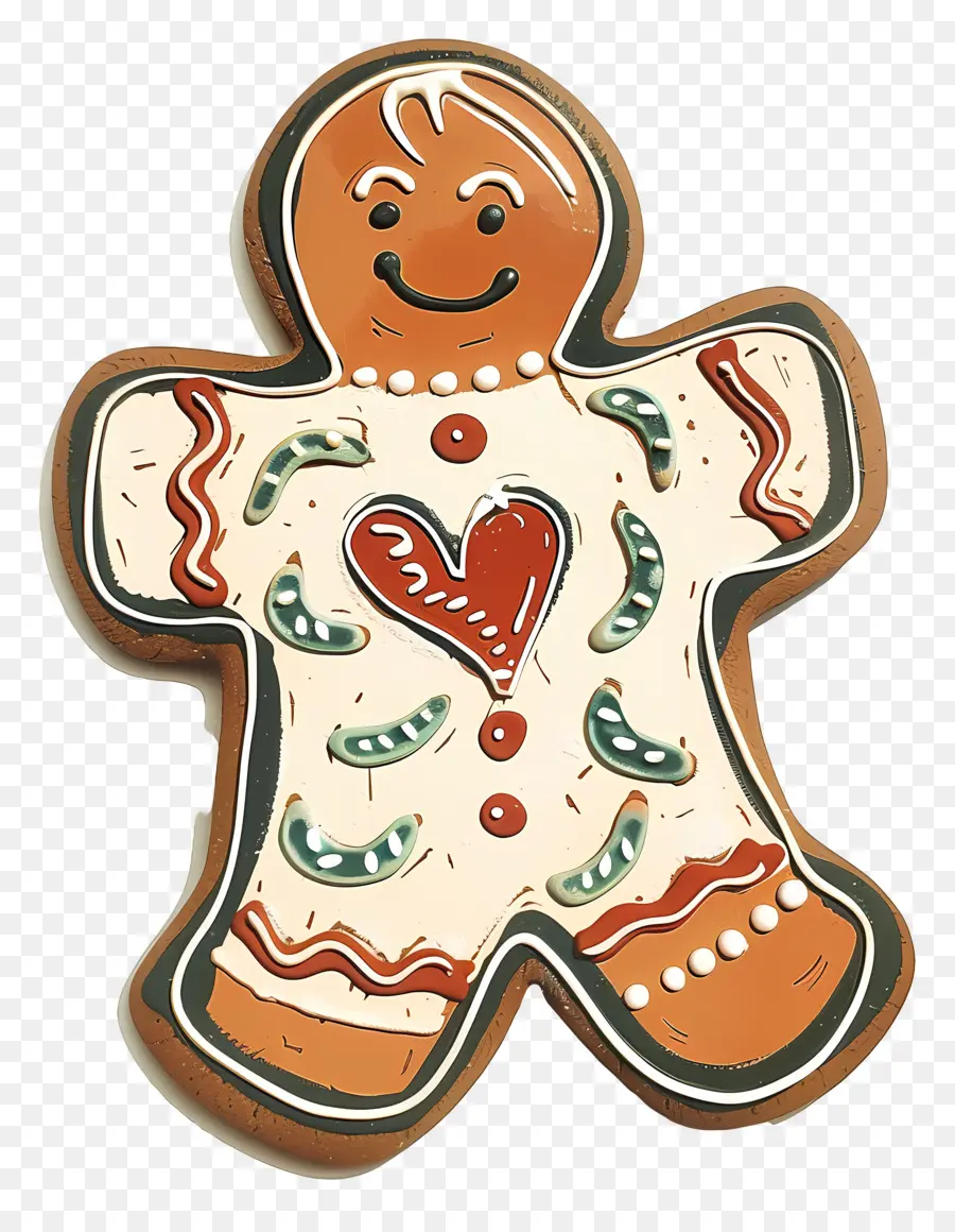 Natal Gingerbread，Homem De Gengibre PNG