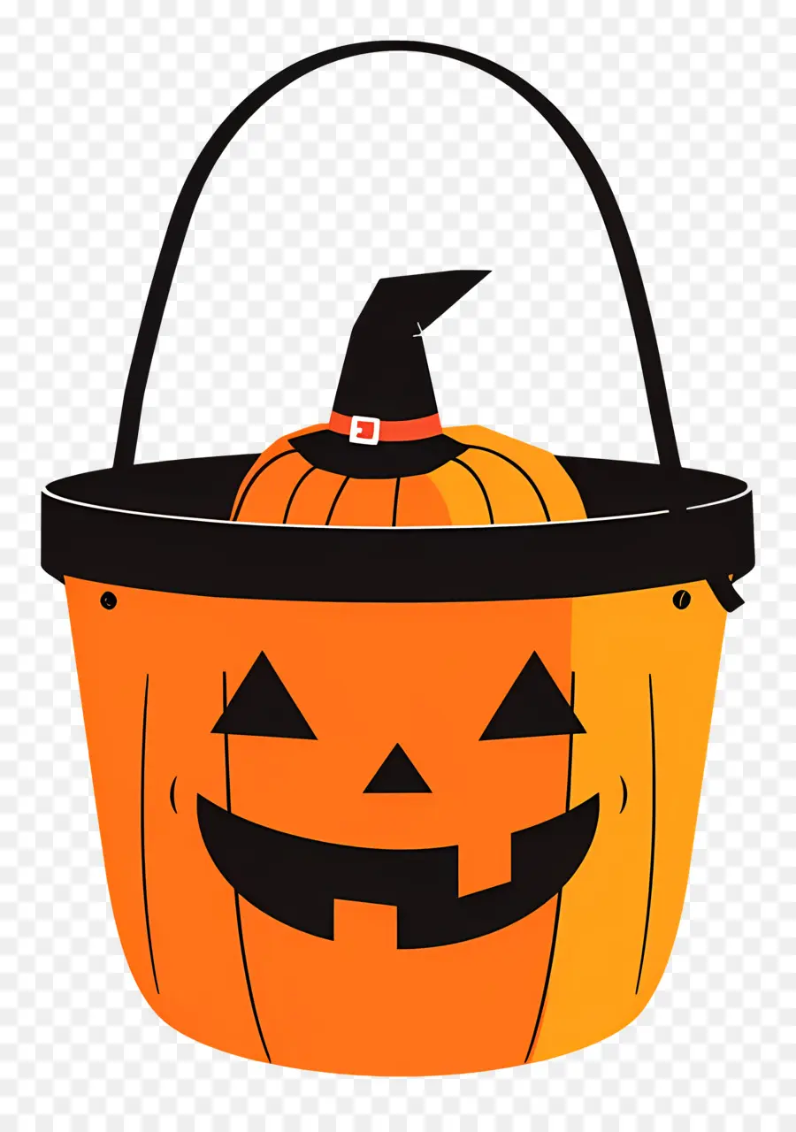 Balde De Halloween，Abóbora PNG