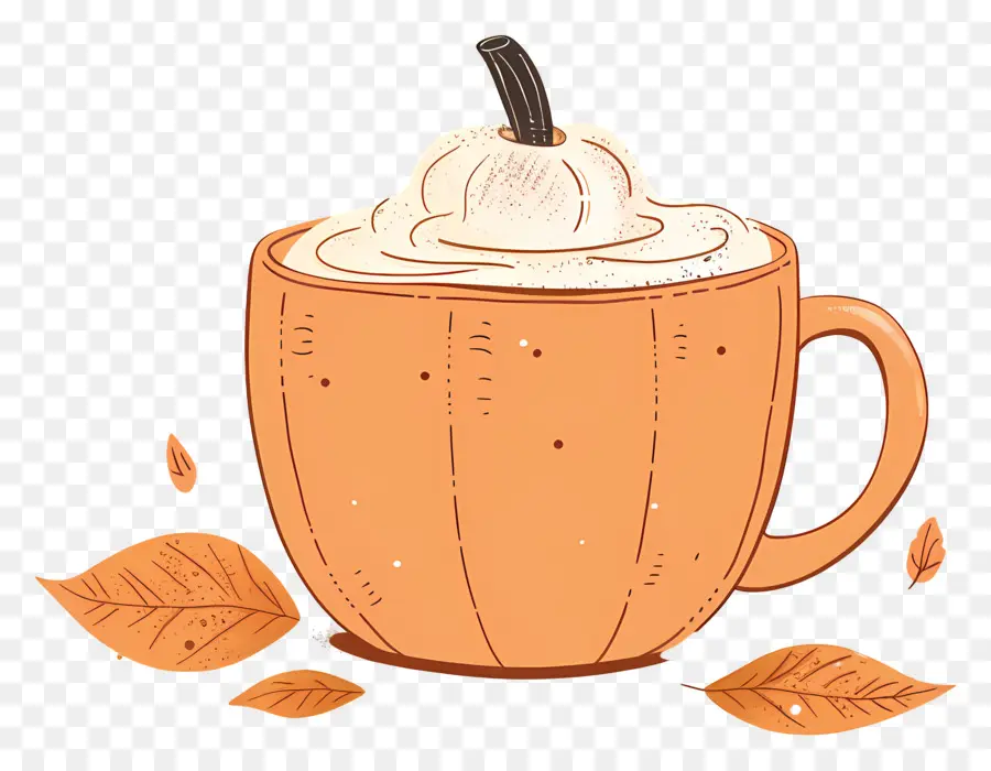 Pumpkin Spice，Chocolate Quente PNG