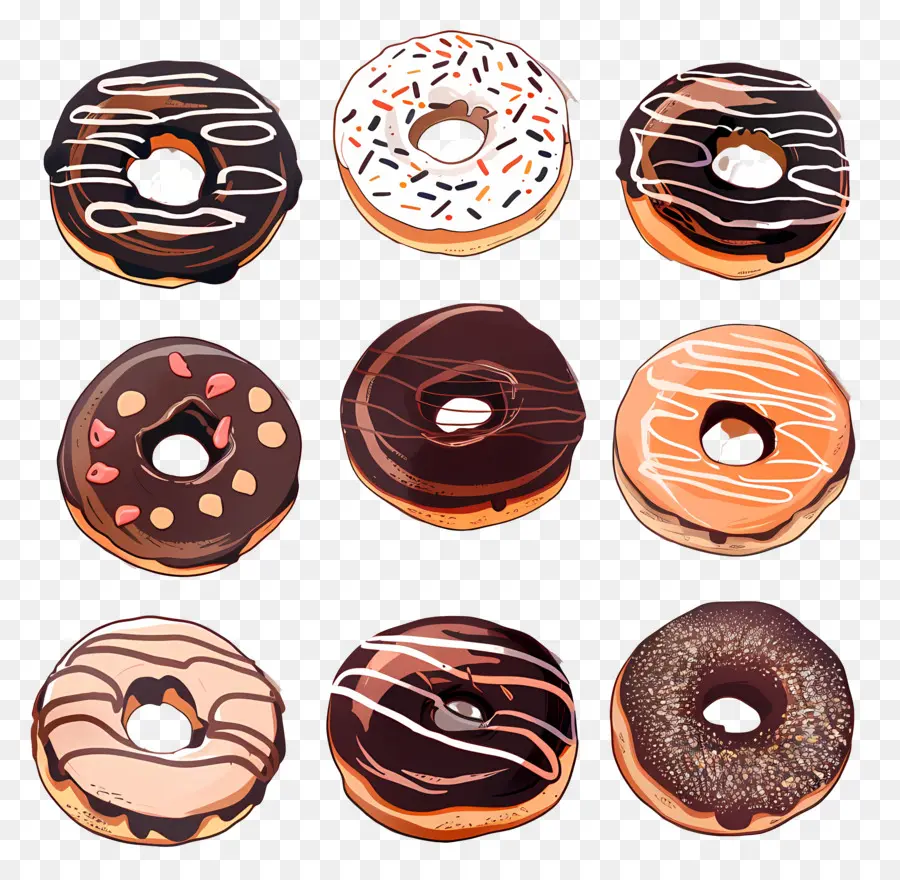 Donuts De Chocolate，Donuts De Chocolate PNG