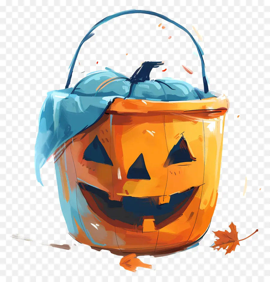 Balde De Halloween，Abóbora PNG